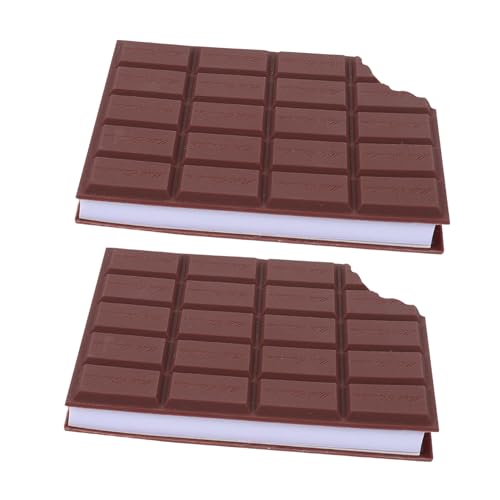 HOMSFOU 2 Stück Teiliges Schokoladen notizbuch Praktisches Tragbares Memo Pad mit Stark Haftenden Papierstickern Glattes Kreatives Kleines Tagebuch für Büro und Schule HOMSFOU 2 Stück Teiliges Schokoladen notizbuch Praktisches Tragbares Memo Pad mit Stark Haftenden Papierstickern Glattes Kreatives Kleines Tagebuch für Büro und Schule von HOMSFOU