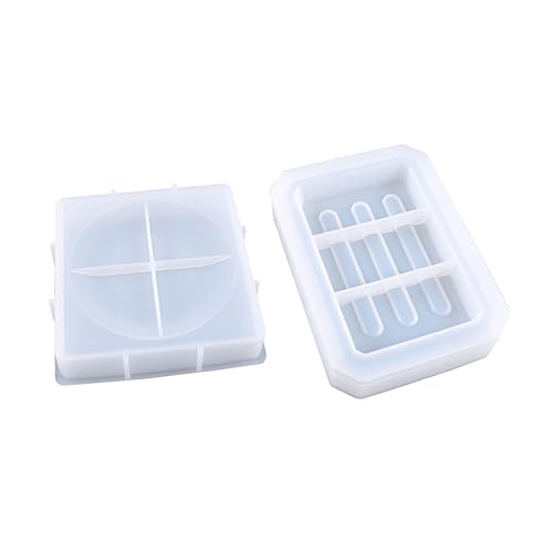HOMSFOU 2 Stück Teiliges Silikon DIY Form für Seifenschalen Transparente Flexible Gießform Wiederverwendbar Leicht zu Reinigen für Seifenaufbewahrung und Kreative Badaccessoires HOMSFOU 2 Stück Teiliges Silikon DIY Form für Seifenschalen Transparente Flexible Gießform Wiederverwendbar Leicht zu Reinigen für Seifenaufbewahrung und Kreative Badaccessoires von HOMSFOU