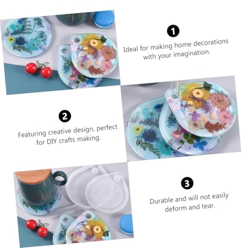 HOMSFOU 2 Stück Teiliges Silikon Untersetzer Gießform für DIY Epoxidharz Schmuck Herstellung Wiederverwendbar Non Stick Robust Kreativ Einsetzbar Geeignet für Resin Bastelprojekte HOMSFOU 2 Stück Teiliges Silikon Untersetzer Gießform für DIY Epoxidharz Schmuck Herstellung Wiederverwendbar Non Stick Robust Kreativ Einsetzbar Geeignet für Resin Bastelprojekte von HOMSFOU