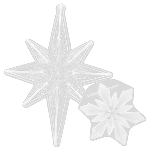 HOMSFOU 2 Stück Teiliges Silikonform Schneeflocke DIY Gießform Epoxidharz Silikon Gießformen Weihnachtsdekoration Handgemachte Anhänger Bastelform für Weihnachtsdeko und Wohnaccessoires HOMSFOU 2 Stück Teiliges Silikonform Schneeflocke DIY Gießform Epoxidharz Silikon Gießformen Weihnachtsdekoration Handgemachte Anhänger Bastelform für Weihnachtsdeko und Wohnaccessoires von HOMSFOU