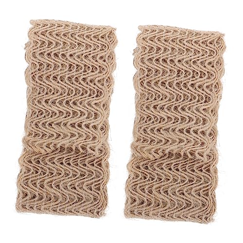 HOMSFOU 2 Stück Teiliges Vintage Diy Hanfseil für Scrapbooking Flexibles Langlebiges Bastelmaterial zum Verpacken Dekorieren und Handarbeiten Naturfarbenes Wellenförmiges Geschenkband HOMSFOU 2 Stück Teiliges Vintage Diy Hanfseil für Scrapbooking Flexibles Langlebiges Bastelmaterial zum Verpacken Dekorieren und Handarbeiten Naturfarbenes Wellenförmiges Geschenkband von HOMSFOU