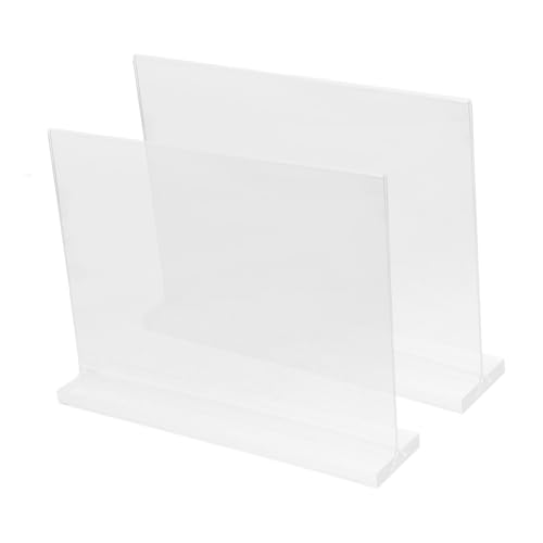 HOMSFOU 2 Stück Tischkarte aus Acryl groß Staffelei Anzeige Name Inhaber Displayständer aus Acryl Freistehendes Schild Menüschildhalter Desktop-Menü-Aufbewahrungsregal Transparent HOMSFOU 2 Stück Tischkarte aus Acryl groß Staffelei Anzeige Name Inhaber Displayständer aus Acryl Freistehendes Schild Menüschildhalter Desktop-Menü-Aufbewahrungsregal Transparent von HOMSFOU