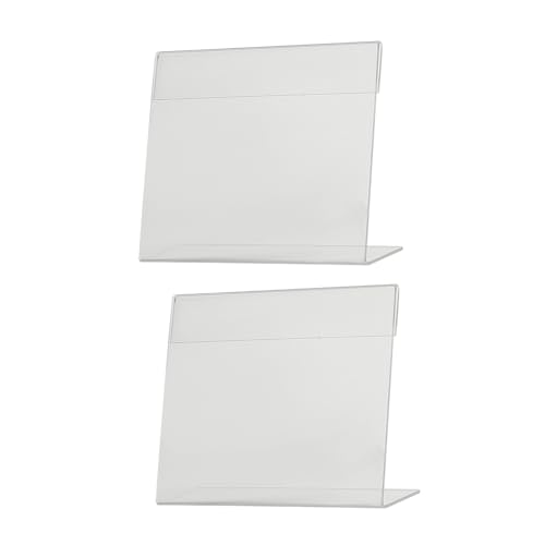 HOMSFOU 2 Stück Transparenter Acryl Preisschildhalter Vielseitiger Etikettenhalter für Supermarkt und Laden Robuster Aufsteller für Preisschilder und Informationskarten Kratzfest HOMSFOU 2 Stück Transparenter Acryl Preisschildhalter Vielseitiger Etikettenhalter für Supermarkt und Laden Robuster Aufsteller für Preisschilder und Informationskarten Kratzfest von HOMSFOU