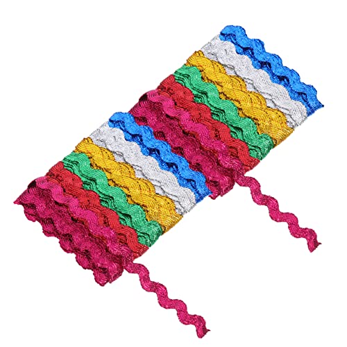 HOMSFOU 2 Stück Wasserwellenrand-Gurtband seidenband ribbon outdoordeko hochzeitdeko festlich garming Schleife bunt Stoff farbig dekoratives Stickband dekorative Nähgarnitur Polyester HOMSFOU 2 Stück Wasserwellenrand-Gurtband seidenband ribbon outdoordeko hochzeitdeko festlich garming Schleife bunt Stoff farbig dekoratives Stickband dekorative Nähgarnitur Polyester von HOMSFOU