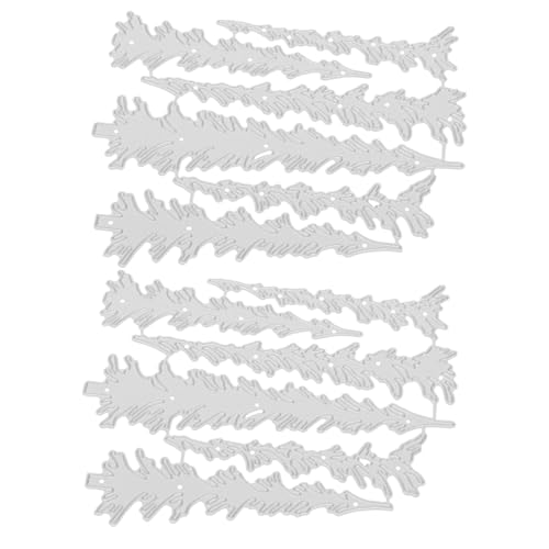HOMSFOU 2 Stück Weihnachtsbaum Stanzformen Carbonstahl Präzise Schneidwerkzeuge für DIY Bastelprojekte Scrapbooking und Kartenherstellung Festliche Dekoration für Weihnachten von HOMSFOU