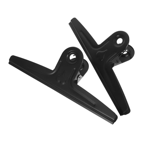 HOMSFOU 2 Stück Zeichenbrett-Clip Papierklammern groß Klemmbrett-Hardware Hardware-Ersatz für Zwischenablageklammern Clipboard-Clips-Hardware Rostfreier Stahl Black von HOMSFOU