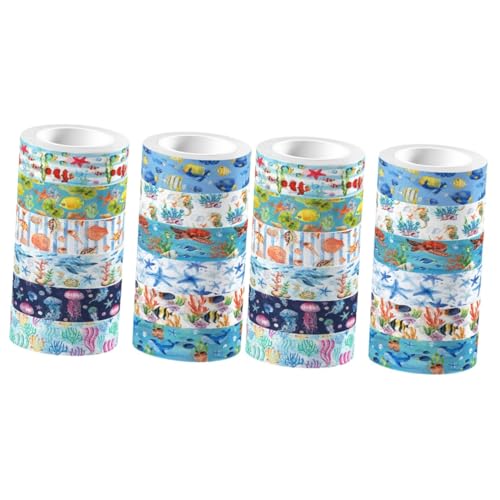 HOMSFOU 2 Stück nautisches Washi-Tape geschenkverpackung bastelbedarf Scrapbooking Dekorationsmaterial Erwachsene Papierhandwerk Szene Stempel-Briefband-Aufkleber Kunsthandwerk Klebeband HOMSFOU 2 Stück nautisches Washi-Tape geschenkverpackung bastelbedarf Scrapbooking Dekorationsmaterial Erwachsene Papierhandwerk Szene Stempel-Briefband-Aufkleber Kunsthandwerk Klebeband von HOMSFOU