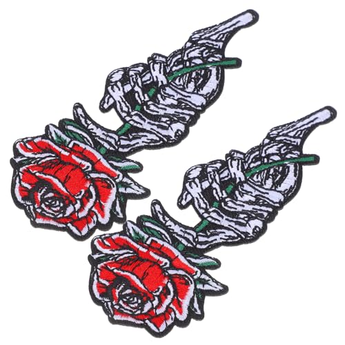 HOMSFOU 2 Stücke Gestickte dekorative Aufnäher Flicken für Bekleidung An Patch aufnähen Blumenapplikation Stickerei-Rosen-Applikation Stickereiflecken gestickte Aufnäher Rosenfleck Stoff HOMSFOU 2 Stücke Gestickte dekorative Aufnäher Flicken für Bekleidung An Patch aufnähen Blumenapplikation Stickerei-Rosen-Applikation Stickereiflecken gestickte Aufnäher Rosenfleck Stoff von HOMSFOU