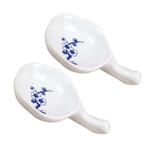 HOMSFOU 2 Stücke Keramik Tintenplatte für Chinesische Kalligraphie Multifunktionale Malfläche mit Zufälligem Muster für Sumi Zeichnungen und Chinese Painting von HOMSFOU