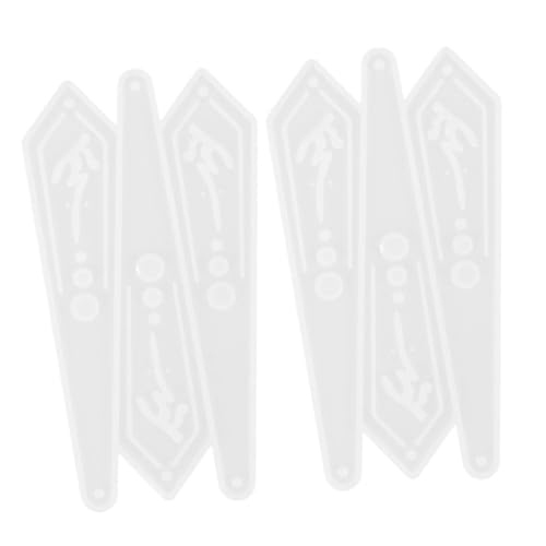HOMSFOU 2 Stücke Silikonform für Diy Fächer Lesezeichen Wiederverwendbare Gießform Strapazierfähigem Material für Kreative Dekoration für Bastelprojekte und HOMSFOU 2 Stücke Silikonform für Diy Fächer Lesezeichen Wiederverwendbare Gießform Strapazierfähigem Material für Kreative Dekoration für Bastelprojekte und von HOMSFOU