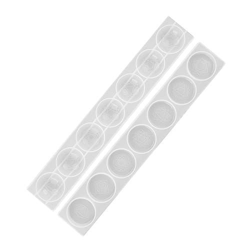 HOMSFOU 2 Stücke Wiederverwendbare Epoxidharz Chakren Gießform Diy Silikonform für Dekoration und Handwerk für Kreative Projekte und Heimdekoration von HOMSFOU