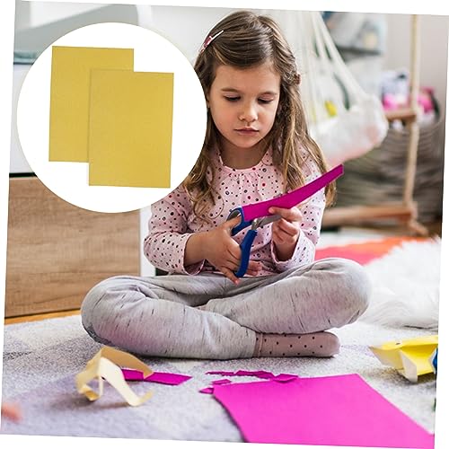 HOMSFOU 20 Blatt Glitzerkarton Goldfarben Glänzend Bastelpapier für DIY Bastelmaterial Scrapbooking Geschenkverpackung Kindergarten Schule von HOMSFOU