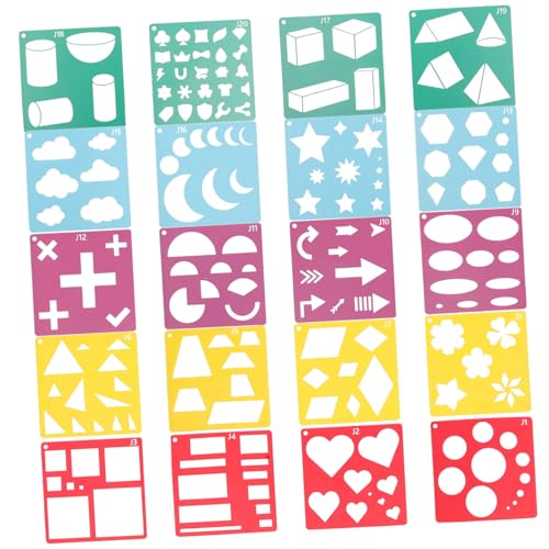 HOMSFOU 20 Blatt Kreative Malvorlagen Schablonen Pet Wiederverwendbar und Praktisch für Diy Dekoration für Bastelprojekte HOMSFOU 20 Blatt Kreative Malvorlagen Schablonen Pet Wiederverwendbar und Praktisch für Diy Dekoration für Bastelprojekte von HOMSFOU