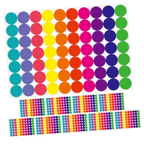 HOMSFOU 20 Blatt Punktaufkleber kreis aufkleber etiketten Farbcodierungsetiketten mit Punkten runde Aufkleber runde bedruckbare Aufkleberetiketten Aufkleber aus Kraftpapier HOMSFOU 20 Blatt Punktaufkleber kreis aufkleber etiketten Farbcodierungsetiketten mit Punkten runde Aufkleber runde bedruckbare Aufkleberetiketten Aufkleber aus Kraftpapier von HOMSFOU