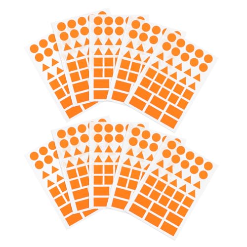 HOMSFOU 20 Blatt Selbstklebende Etiketten Dreiecks Rechteck und Kreisformen für Effektive Organisation im Büro Schule und Basteln HOMSFOU 20 Blatt Selbstklebende Etiketten Dreiecks Rechteck und Kreisformen für Effektive Organisation im Büro Schule und Basteln von HOMSFOU