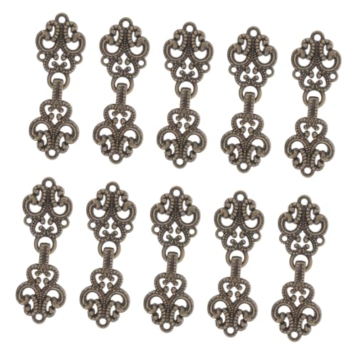 HOMSFOU 20 Paare Metallknöpfe für Kleidung Vintage Chinesische Stil Froschverschlüsse aus Legierung für Hanfu Cheongsam Traditionelle Outfits Sichere und Langlebige Verschlussknöpfe HOMSFOU 20 Paare Metallknöpfe für Kleidung Vintage Chinesische Stil Froschverschlüsse aus Legierung für Hanfu Cheongsam Traditionelle Outfits Sichere und Langlebige Verschlussknöpfe von HOMSFOU