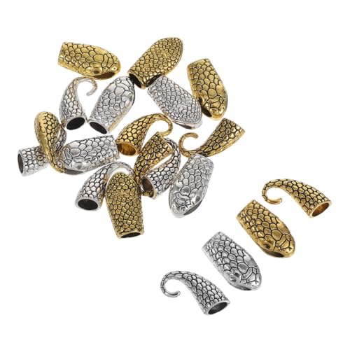 HOMSFOU 20 Paare Schlangen-form Schmuckverschluss aus Robustem Legierungs-material Vielseitige Armband Halskettenverbinder für DIY Schmuck Sichere Toggle Verschlüsse Langlebig und Einfach von HOMSFOU