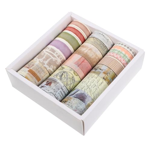 HOMSFOU 20 Rollen Washi-Tape Handwerk dekoratives Klebeband dünn Klebeband für Scrapbooking Band Masse retro Dekorationsband Buch Washi Tape Band für Journaling Vintage Washi Tape Papier HOMSFOU 20 Rollen Washi-Tape Handwerk dekoratives Klebeband dünn Klebeband für Scrapbooking Band Masse retro Dekorationsband Buch Washi Tape Band für Journaling Vintage Washi Tape Papier von HOMSFOU