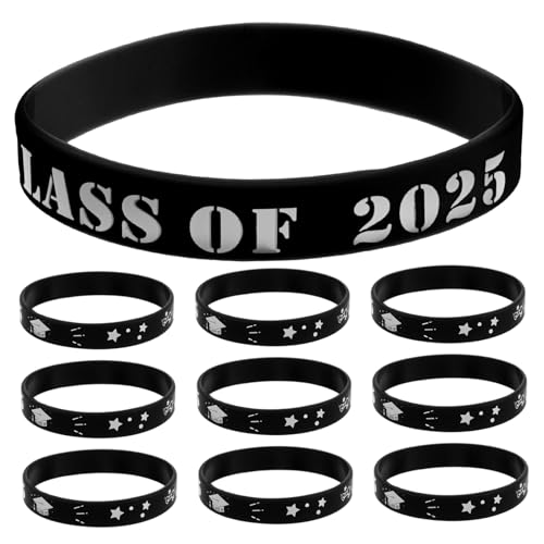 HOMSFOU 20 Stück 2025 Armbänder für Mottopartys Graduierungsarmbänder Gastgeschenke zur Abschlussfeier für Gäste Gefälligkeiten für Abschlussfeiern Kieselgel HOMSFOU 20 Stück 2025 Armbänder für Mottopartys Graduierungsarmbänder Gastgeschenke zur Abschlussfeier für Gäste Gefälligkeiten für Abschlussfeiern Kieselgel von HOMSFOU