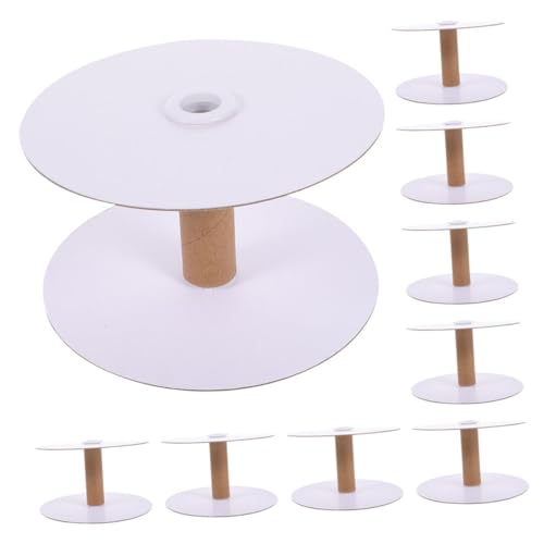 HOMSFOU 20 Stück Abnehmbare Garnspulen Papier Leere Wickelspulen für Stickerei Diy Handwerksprojekte Praktische Fadenspulen für Drahtweberei und Modellbau Langlebig und Robust von HOMSFOU