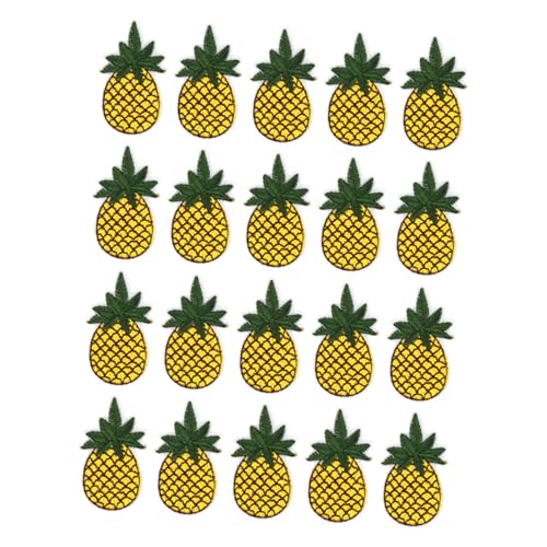 HOMSFOU 20 Stück Ananas -Stickerei Ananasflecken Eisen auf Ananaseisen auf Patch tropische applikationen Cartoon-Patches Tasche bestickter Aufnäher Stoffflicken für Kleidung Stickgarn HOMSFOU 20 Stück Ananas -Stickerei Ananasflecken Eisen auf Ananaseisen auf Patch tropische applikationen Cartoon-Patches Tasche bestickter Aufnäher Stoffflicken für Kleidung Stickgarn von HOMSFOU