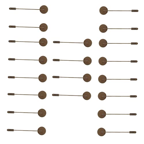 HOMSFOU 20 Stück Basis Pins Langlebige Sicherheitsnadeln für DIY Schmuck Geeignet für Anstecknadeln und Bastelarbeiten Antike Grüne Farbe für Kreative Projekte von HOMSFOU