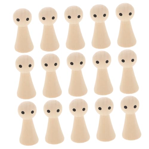 HOMSFOU 20 Stück Bemalte Holzpuppenkörper Für Unbemalte Realistische Peg Mini Unvollendete Puppenständer Kleines Puppenhandmodell Winzige Holzmenschen Holzpuppen Ornament Beige HOMSFOU 20 Stück Bemalte Holzpuppenkörper Für Unbemalte Realistische Peg Mini Unvollendete Puppenständer Kleines Puppenhandmodell Winzige Holzmenschen Holzpuppen Ornament Beige von HOMSFOU