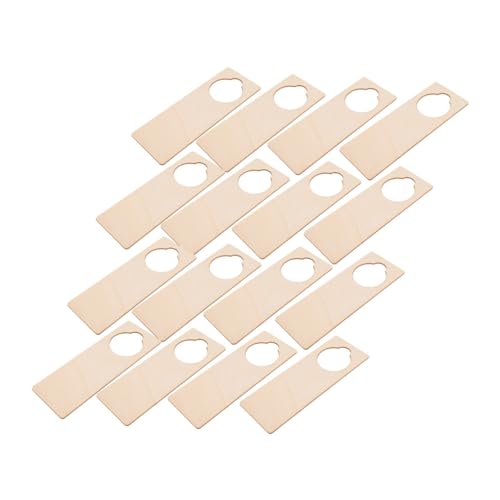 HOMSFOU 20 Stück Blanko Holz Türschilder Diy Hängeschild aus Holz für Kreative Dekoration Unbeschichtet Vielseitig Einsetzbar für Heimwerkerprojekte und Persönliche Gestaltung von HOMSFOU