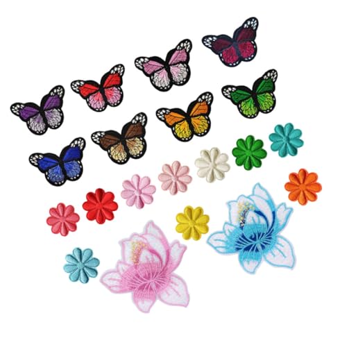 HOMSFOU 20 Stück Blumen Patches Selbstklebende Applikationen für Kleidung Diy Bastelbedarf für Frauen und Mädchen für Taschen Jeans Kleider und Mehr HOMSFOU 20 Stück Blumen Patches Selbstklebende Applikationen für Kleidung Diy Bastelbedarf für Frauen und Mädchen für Taschen Jeans Kleider und Mehr von HOMSFOU