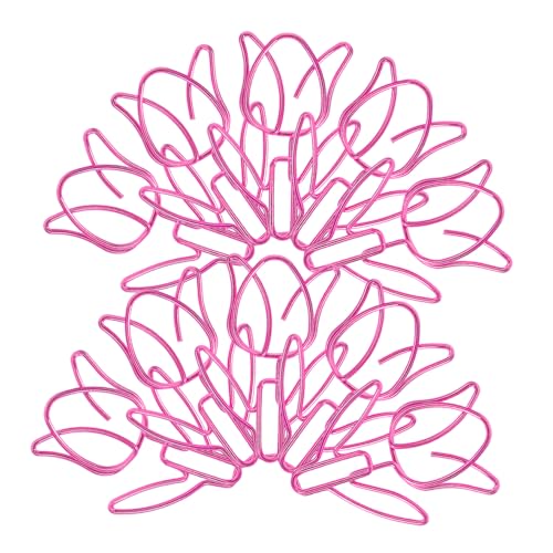 HOMSFOU 20 Stück Büroklammer Für Papier Papierclip Papierklammern Plastik Rosa HOMSFOU 20 Stück Büroklammer Für Papier Papierclip Papierklammern Plastik Rosa von HOMSFOU