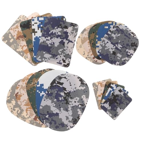 HOMSFOU 20 Stück Camouflage Bügelflicken für Kleidung Reparatur Patches für Jacken und Jeans Leicht und Langlebig für Outdoor Bekleidung Vielseitige Anwendung HOMSFOU 20 Stück Camouflage Bügelflicken für Kleidung Reparatur Patches für Jacken und Jeans Leicht und Langlebig für Outdoor Bekleidung Vielseitige Anwendung von HOMSFOU