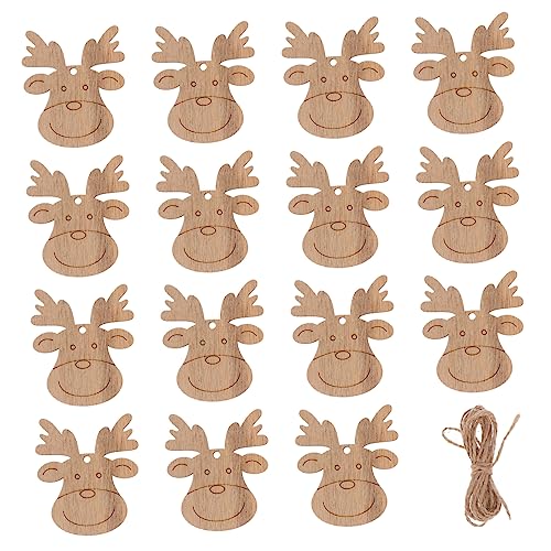 HOMSFOU 20 Stück DIY Holzscheiben Elch Design Weihnachtsdeko für Kreative Bastelarbeiten Glatte Oberflächen für Gestaltung für Eltern Projekte und Festliche Dekoration HOMSFOU 20 Stück DIY Holzscheiben Elch Design Weihnachtsdeko für Kreative Bastelarbeiten Glatte Oberflächen für Gestaltung für Eltern Projekte und Festliche Dekoration von HOMSFOU