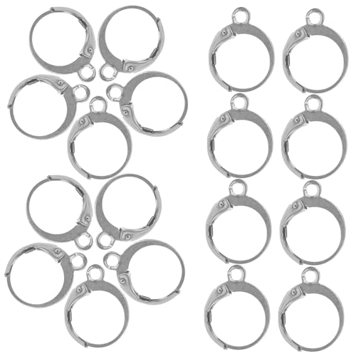 HOMSFOU 20 Stück DIY Ohrring Kreise Stahl Schlüssel Plattiert Zubehör Herstellung Bulk Creolen Baumeln Kleine Ohrringe Frauen Sterling Offene Perlen DIY Anhänger Rahmen Ohrring HOMSFOU 20 Stück DIY Ohrring Kreise Stahl Schlüssel Plattiert Zubehör Herstellung Bulk Creolen Baumeln Kleine Ohrringe Frauen Sterling Offene Perlen DIY Anhänger Rahmen Ohrring von HOMSFOU