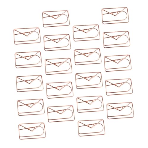 HOMSFOU 20 Stück Dekorative Büroklammern Herzform Roségold Tragbare Planer Clips Kreative Papierclips für Büro Schule und Zuhause Multifunktionale Dokumentenhalter HOMSFOU 20 Stück Dekorative Büroklammern Herzform Roségold Tragbare Planer Clips Kreative Papierclips für Büro Schule und Zuhause Multifunktionale Dokumentenhalter von HOMSFOU