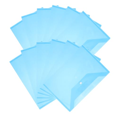 HOMSFOU 20 Stück Druckknopfordner Plastikordner Mit Druckknopfverschluss Plastikumschläge Plastikordner Mit Druckknopfverschluss Umschläge Mit Knopfdruckverschluss Plastikordner Mit von HOMSFOU
