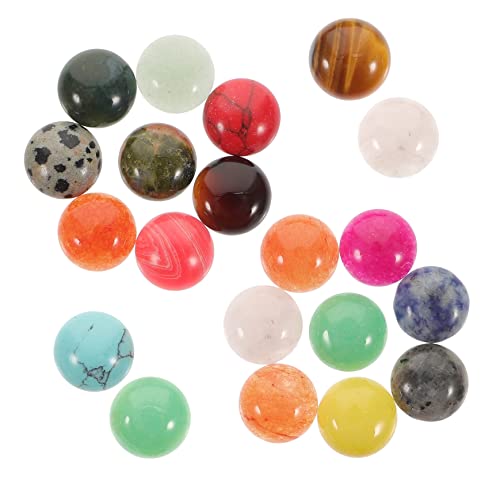 HOMSFOU 20 Stück Edelstein Ring Gesichtssteinperlen Cabochons Zur Schmuckherstellung Flache Rückseite Steine Dekorative Cabochons Charms Zur Schmuckherstellung Zufällige Farbe HOMSFOU 20 Stück Edelstein Ring Gesichtssteinperlen Cabochons Zur Schmuckherstellung Flache Rückseite Steine Dekorative Cabochons Charms Zur Schmuckherstellung Zufällige Farbe von HOMSFOU