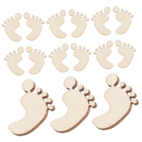 HOMSFOU 20 Stück Fußförmige Holzplatten Unbehandelte Holzverzierungen für Diy Hochzeiten und Festtagsdekorationen HOMSFOU 20 Stück Fußförmige Holzplatten Unbehandelte Holzverzierungen für Diy Hochzeiten und Festtagsdekorationen von HOMSFOU