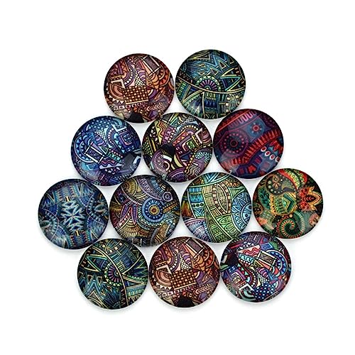 HOMSFOU 20 Stück Geometrischer Grafikpatch Lieferungen zur Schmuckherstellung klein runden Perlen für Armbänder Glas schnappt Glasfleck Schmuckmaterial selber machen Edelsteinglas HOMSFOU 20 Stück Geometrischer Grafikpatch Lieferungen zur Schmuckherstellung klein runden Perlen für Armbänder Glas schnappt Glasfleck Schmuckmaterial selber machen Edelsteinglas von HOMSFOU