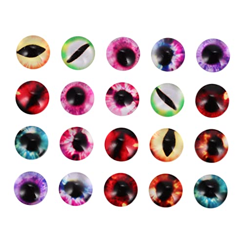 HOMSFOU 20 Stück Glasaugen Cabochons Diy Schmuckzubehör Runde Patches für Schmuckherstellung Bastelarbeiten Fotoanhänger Armbänder und Mehr HOMSFOU 20 Stück Glasaugen Cabochons Diy Schmuckzubehör Runde Patches für Schmuckherstellung Bastelarbeiten Fotoanhänger Armbänder und Mehr von HOMSFOU
