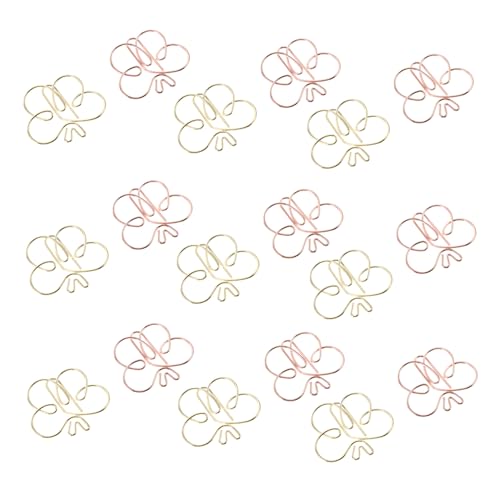 HOMSFOU 20 Stück Goldene Bienen Büroklammern Kreative Metallpapierklammern für Dokumente Notizen Fotos und Scrapbooking Bürobedarf mit Einzigartigem Design Gold und Roségold von HOMSFOU