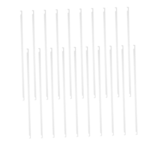 HOMSFOU 20 Stück Hängeordnerstangen Dokumentenhalter Eisen Metallschienenclips Metallteilerclips Weiß HOMSFOU 20 Stück Hängeordnerstangen Dokumentenhalter Eisen Metallschienenclips Metallteilerclips Weiß von HOMSFOU