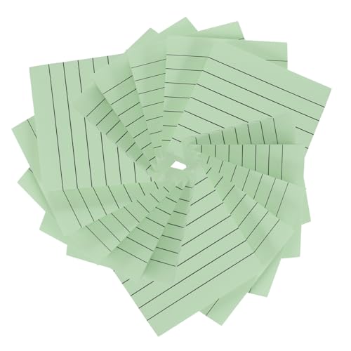 HOMSFOU 20 Stück Haftnotizen Farbige Notizblöcke für Planung und Organisation für Studenten und Büroangestellte Selbstklebend Liniertes Design von HOMSFOU