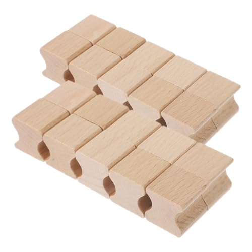 HOMSFOU 20 Stück Hölzernes Siegel Stempeln Herstellung Basteln Diy -stempel Dekorativ Stempelschnitzblöcke Sammelalbum Speedball Klein Briefmarken Handwerk Scrapbook-siegel Holz Beige von HOMSFOU
