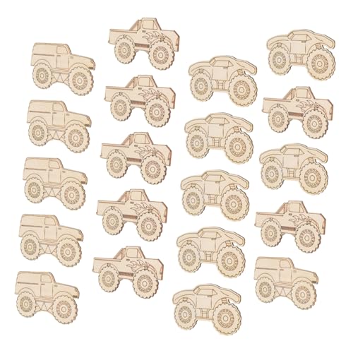 HOMSFOU 20 Stück Holz Lkw Dekorationen Bastelanhänger Autos Autoausschnitt Bastelauto Holzausschnitt Holzausschnitt Zum Basteln Holzschild Blanko Unfertige Ausschnittform Auto HOMSFOU 20 Stück Holz Lkw Dekorationen Bastelanhänger Autos Autoausschnitt Bastelauto Holzausschnitt Holzausschnitt Zum Basteln Holzschild Blanko Unfertige Ausschnittform Auto von HOMSFOU