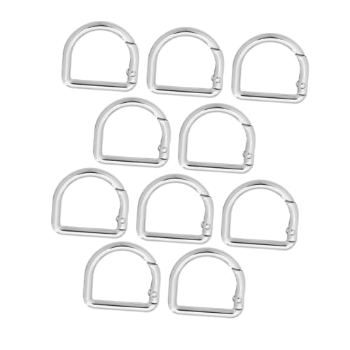 HOMSFOU 20 Stück Kleine D-ring Karabinerclips aus Robustem Zinklegierung Metall mit Feder-schnappverschluss Kompakt und Leicht für Schlüsselanhänger Taschenriemen Haustierhalsbänder und HOMSFOU 20 Stück Kleine D-ring Karabinerclips aus Robustem Zinklegierung Metall mit Feder-schnappverschluss Kompakt und Leicht für Schlüsselanhänger Taschenriemen Haustierhalsbänder und von HOMSFOU
