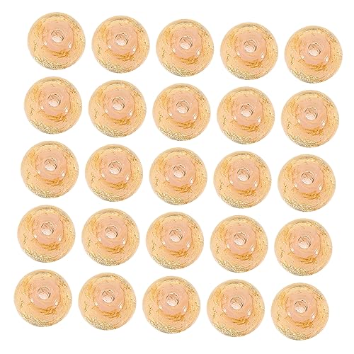HOMSFOU 20 Stück Leuchtende Glasperlen für Diy Schmuck Runde Spacer Beads Strapazierfähigem für Armbänder und Kreative Projekte Gemischte Farben von HOMSFOU