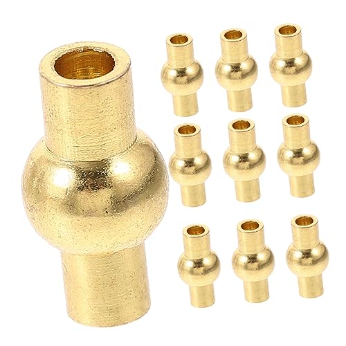 HOMSFOU 20 Stück Magnetverschluss für Schmuck Diy und Armbandverschlüsse Magnetische Verbindungselemente für Kreative Schmuckherstellung Glänzende Goldene Innendurchmesser HOMSFOU 20 Stück Magnetverschluss für Schmuck Diy und Armbandverschlüsse Magnetische Verbindungselemente für Kreative Schmuckherstellung Glänzende Goldene Innendurchmesser von HOMSFOU