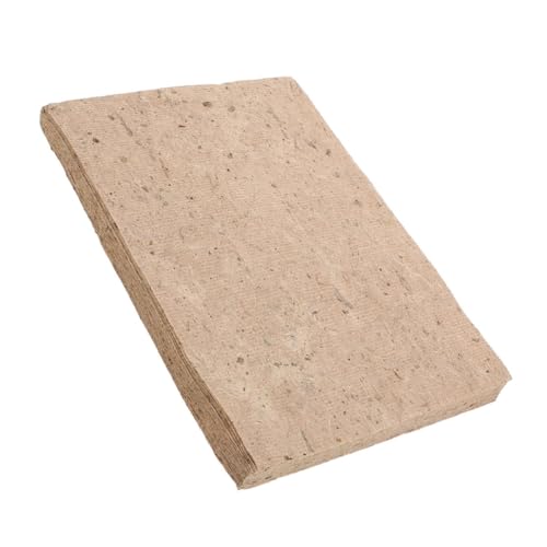 HOMSFOU 20 Stück Maulbeerpapier handgefertigt Scrapbook-Papierblock Decoupage-Papier zum Basteln Herstellung Sammelalbum Decoupage-Reispapier Reispapier für Decoupage Handwerkspapier Beige von HOMSFOU