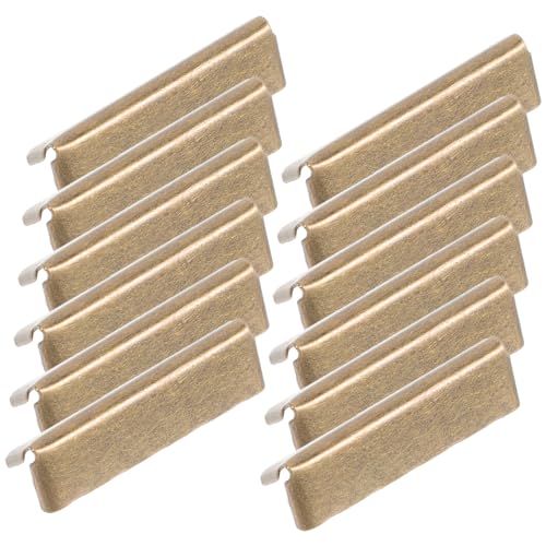 HOMSFOU 20 Stück Metallische Endklemmen für Schlüsselanhänger Teiliges Antik für Diy Handwerk Taschen Gürtel und Accessoires von HOMSFOU