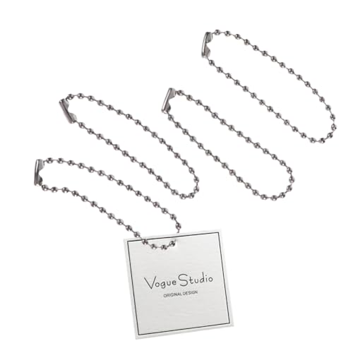 HOMSFOU 20 Stück Metallkette Silber Robuste Kugelkette für Anhänger Schlüsselanhänger und DIY Projekte Hochwertige Nickelbeschichtete Ballkette mit Verbindungselement HOMSFOU 20 Stück Metallkette Silber Robuste Kugelkette für Anhänger Schlüsselanhänger und DIY Projekte Hochwertige Nickelbeschichtete Ballkette mit Verbindungselement von HOMSFOU